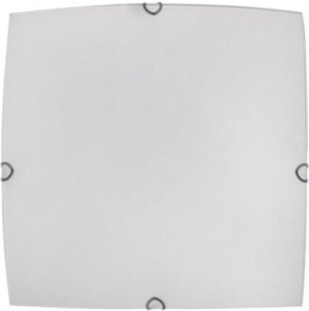 Ayla quadratische Deckenleuchte 1xe27 weiß 25x25x6 cm