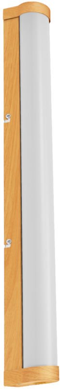 LEDVANCE ORBIS Tube LED-Spiegel-/Wandleuchte, gefrostetes Glas/Holzdekor, 12W, 1200lm, dimmbar, 3000/4000K über Wandscha...