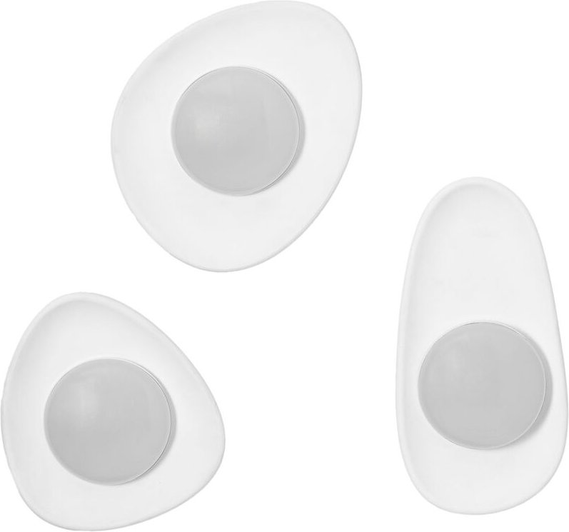 Set mit 3 Givert Plaster LED-Wandleuchten Weiss - Sklum