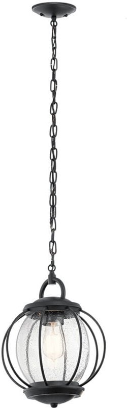 Elstead Vandalia - 1 leichte kleine Deckenlaterne Laterne schwarz, E27