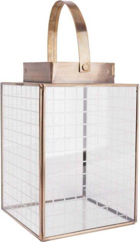 Laterne Metall 21 x 14 cm gold Laterne - Trendline