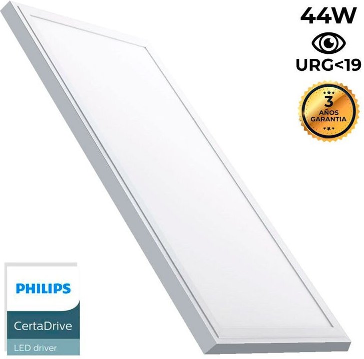 Barcelona Led - LED-Aufbaupanel Slim 120x30 cm - Philips Treiber - 44W - UGR19