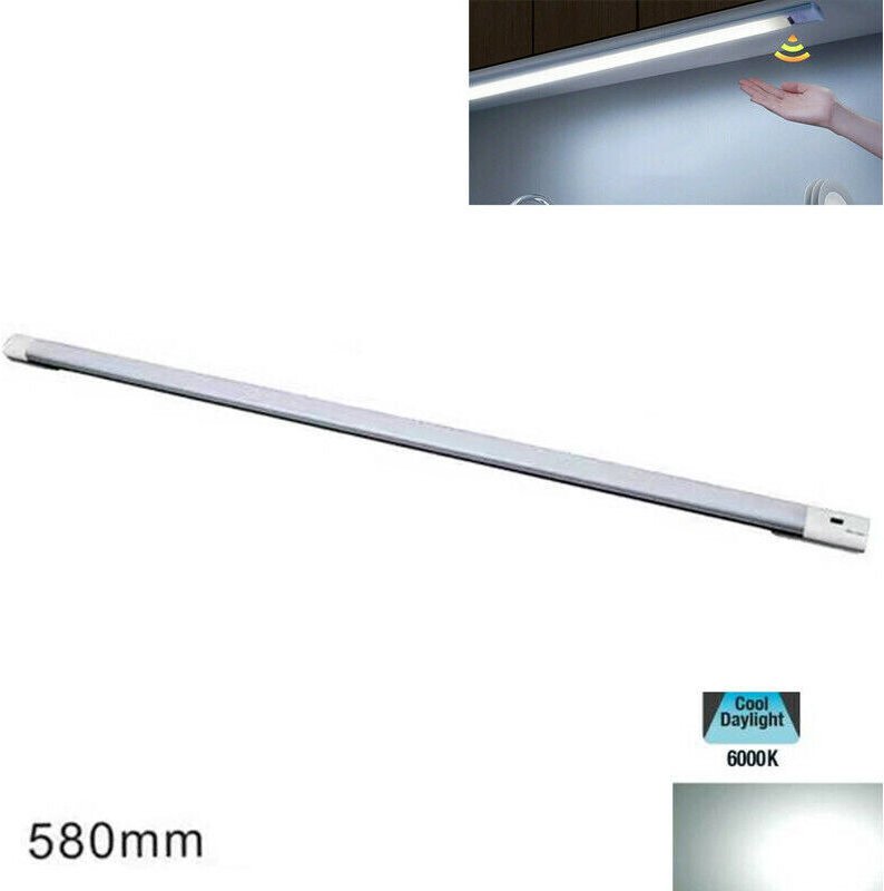 Led-Küchenschrankleuchte Mit Kaltlicht, Handbewegungssensor, Wiederaufladbar, 58 Cm
