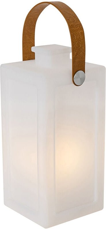 Moderne Tischlampe mit weißem Flammeneffekt, wiederaufladbar, IP44 – Stard