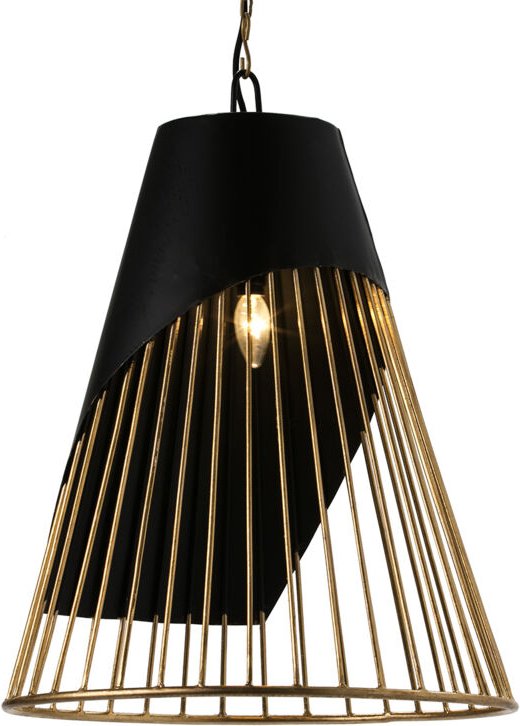 Deckenleuchte 52X52X69 Metall Gold/Schwarz