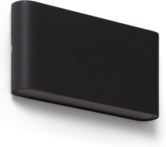 LED Wandleuchte Außen 12W Aluminium Rechteckig Doppelseitige Beleuchtung Luming 2700K - 3000K - 4000K Schwarz Wählbar (W...