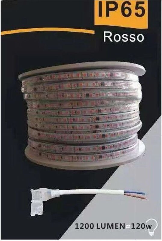 Trade Shop - led-streifen 3535 220 v 12 w/mt 120 led/mt 100 mt 8 mm verschiedene lichtfarben 3535-120D -