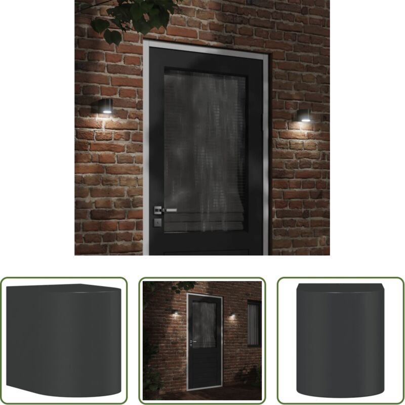 Außenwandleuchte - Außenwandleuchte Schwarz Aluminiumdruckguss