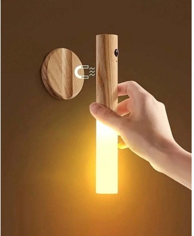 Bewegungsaktiviertes Nachtlicht – Für den Innenbereich – Tragbar – Abnehmbar – Warmes Licht – LED-Beleuchtung – Magnetis...