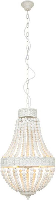 Mexlite - Pendelleuchte Deckenlampe Esszimmerlampe Hängeleuchte Metall Holz h 120 cm