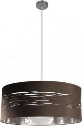 Fabrilamp - Fog Pendelleuchte 1xE27 Braun Chrom Silber 50D