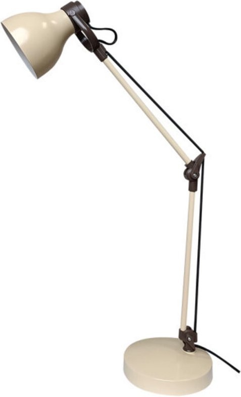 Verstellbare Flexo-Lampe 1xe14 beige/braun 48x14,2x14,2 cm