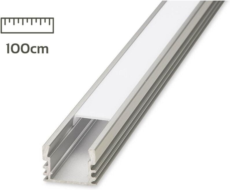 Alu U-Profil eloxiert 17x12mm opal 100cm