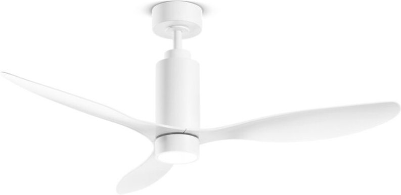 Deckenventilator mit Licht Perenz 7198 b ct Weiß – ø 132 cm, 3 Flügel, 6 Geschwindigkeiten, Gleichstrommotor 35 w, geräu...