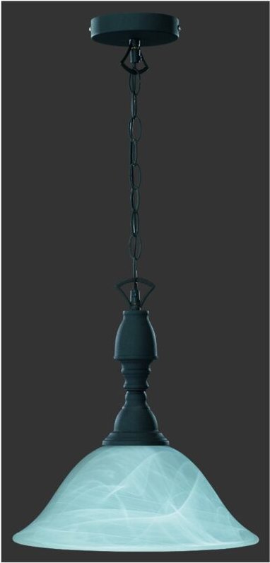 Iperbriko - Aufhängung Rustico Country Ruggine 1xE27 Ø33 cm Trio Beleuchtung