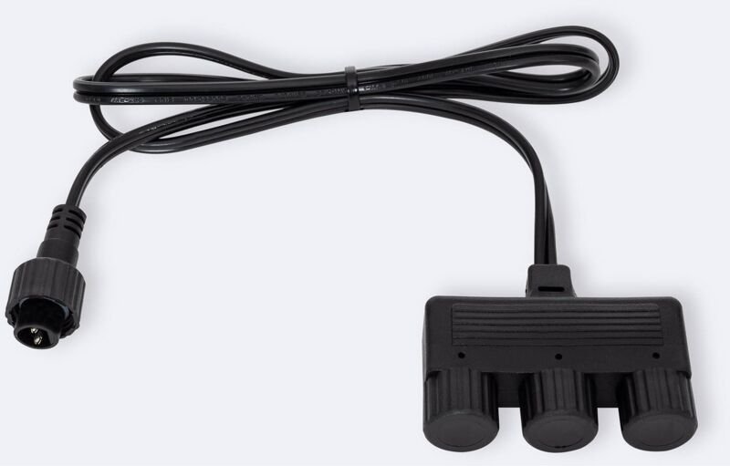 3-fach Steckverbinder EasyFit 12V Schwarz