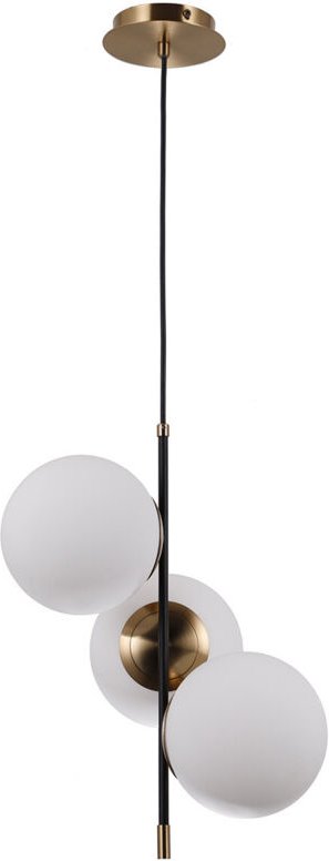 Thumbnail - Stelia Moderne 3-flammige Kugel-Pendel-Deckenleuchte, E14 - Italux