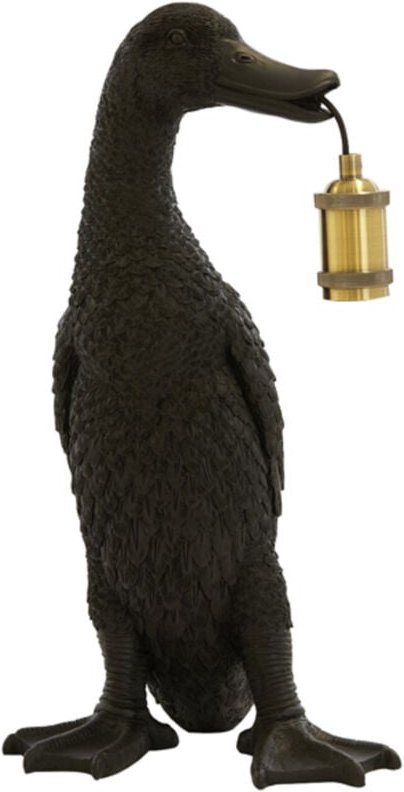 Tischlampe - Duck - schwarz - kunststoff - - Light&living