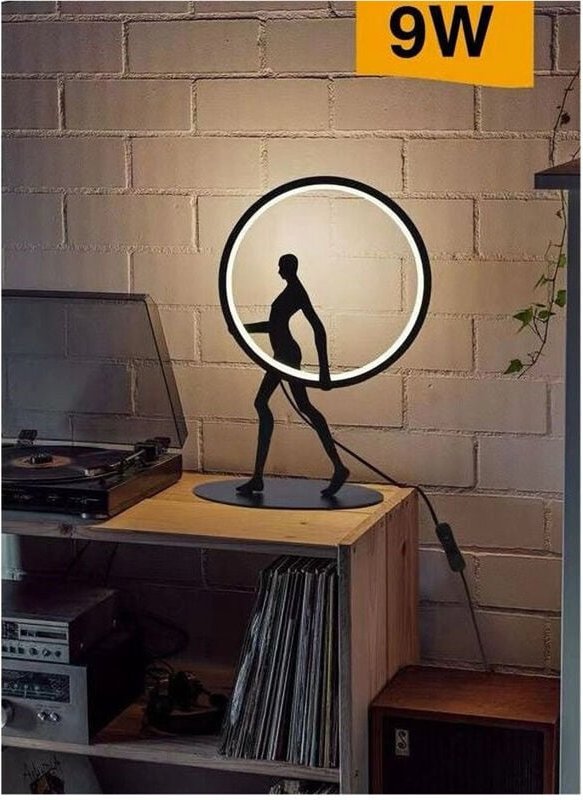 Trade Shop Traesio - Trade Shop - Tischlampe, 9 w, led, menschlicher Körper, Skulptur, Licht, 3000 k, 4000 k, 6500 k, D0...