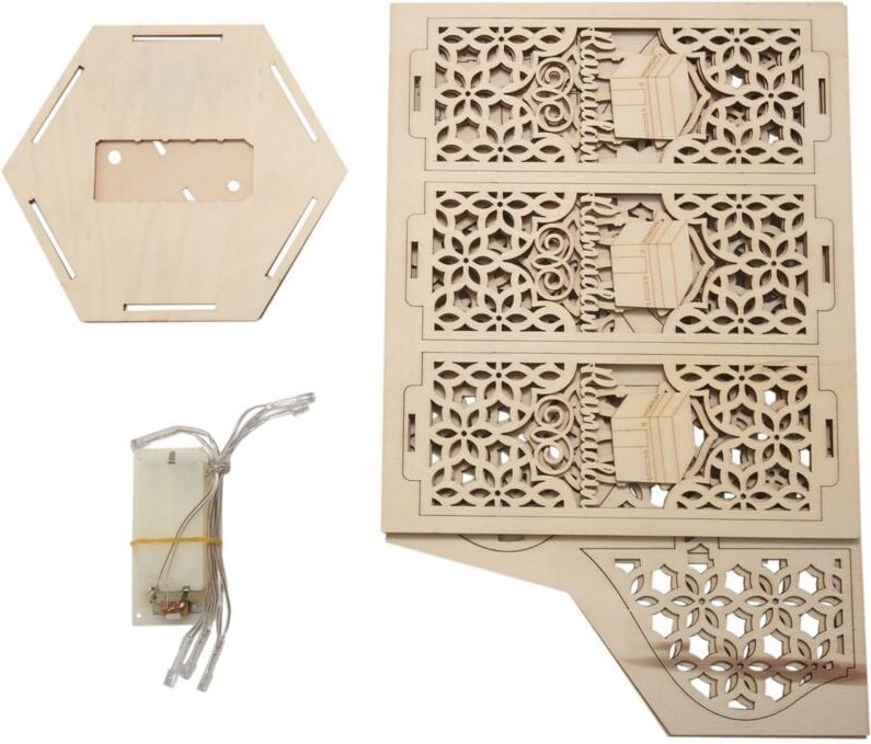 Tlily - Muslim Palace Licht Eid Ramadan Dekorationen Für Zuhause Eid Mubarak Nachtlicht Ramadan Dekorationen Islam Gesch...