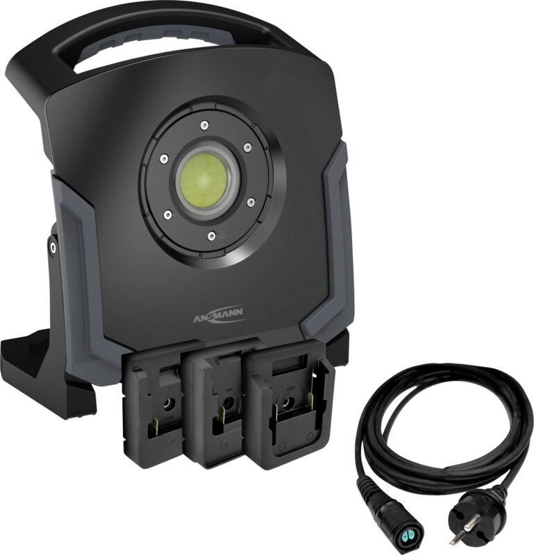 Ansmann 1600-0715 Hybrid Arbeitsleuchte WL60W 18V COB LED, Akkubetriebenes LED-Leuchtmittel Strahler