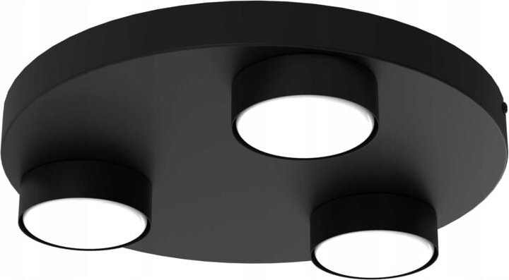 Ewilight ALFA Deckenleuchte auf Rad, 3x GX53 LED, schwarz