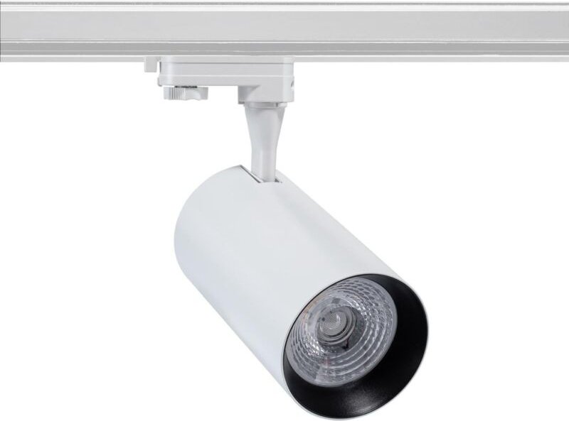 Efectoled - 3-Phasenstromschiene LED-Strahler 30W Vulcan Weiss 5000K Kaltweiß