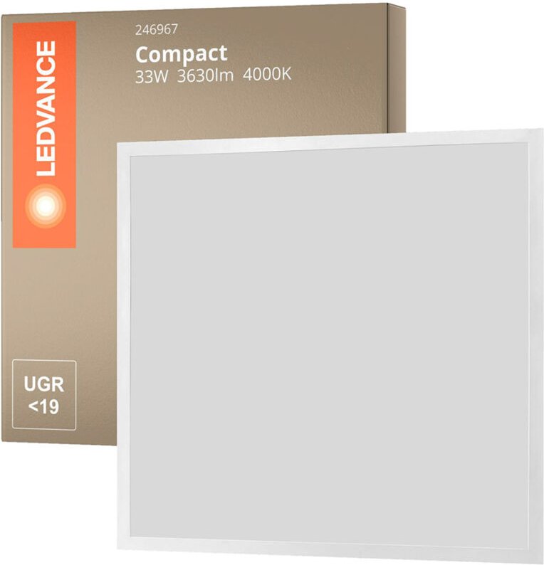 LED Panel 60x60 cm 36W 3600lm Eco 600 LEDVANCE No Flicker 6500K Individuell Kaltweiß