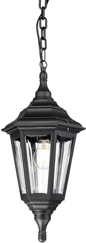 Elstead - Kinsale - 1 leichte Deckenleuchte für den Außenbereich Schwarz IP43, E27