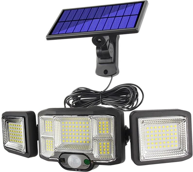 Solarbetriebene Sicherheits-Wandleuchten, 3 Modi Außenleuchten, wasserdichte solarbetriebene Sicherheitsleuchten für Hau...