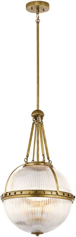 Thumbnail - Aster - 3 Light Globe Deckenanhänger Messing, E14 - Elstead