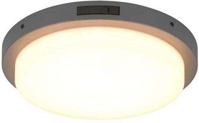 Thumbnail - Deckenleuchte Außenleuchte Balkonleuchte Metall anthrazit LED Sensor H 5,7 cm