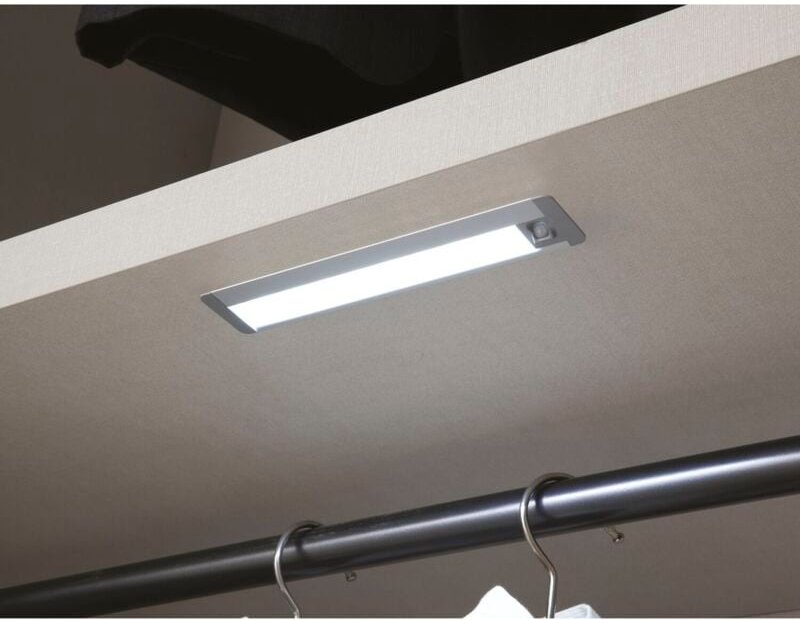 L&S Led Einbauleuchte Venice DualColor 195 mm Aluminium mit Bewegungsmelder und DualColor-Technik -, 3000K/4000K, schräg...