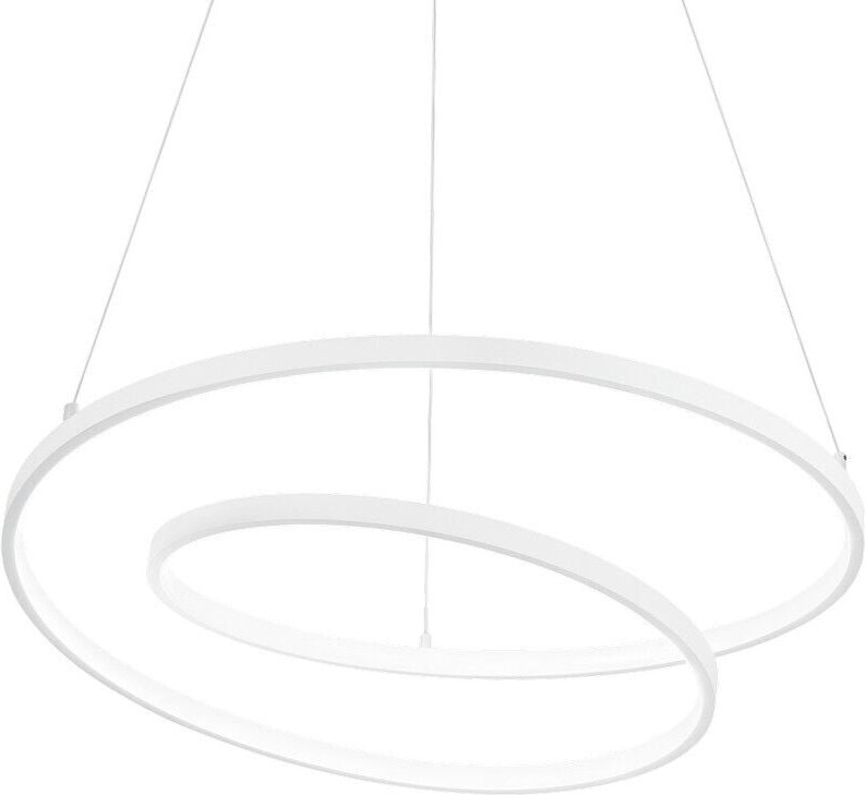 Ideal Lux OZ 60cm integrierte LED-Pendel-Deckenleuchte, Weiß 4000K