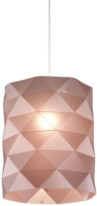 Rosa Metallaufhängung aus verchromtem Metall Cm. 27 x 32 Std