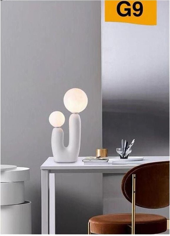 Thumbnail - Trade Shop Traesio - Trade Shop - lampada led by tavolo lume alien attacco 2XG9 max 60W IP20 variationen D14 - Weiß