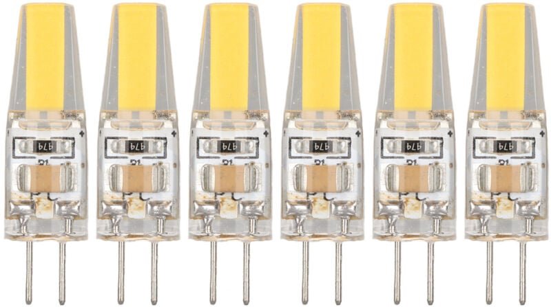Eosnow - 6 Stück 6 w 500 lm G4 led cob Silica Gel Energiesparlampe Glühbirne für Deckenleuchte Wandleuchte Tischleuchte ...