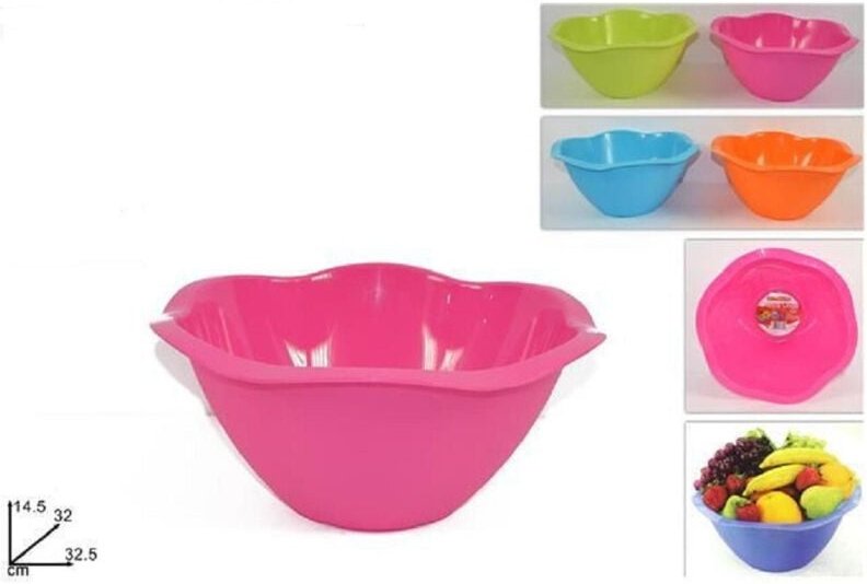 Trade Shop Traesio - Trade Shop - wave cup salatschüssel schüssel schüssel küche farbig flacher boden -