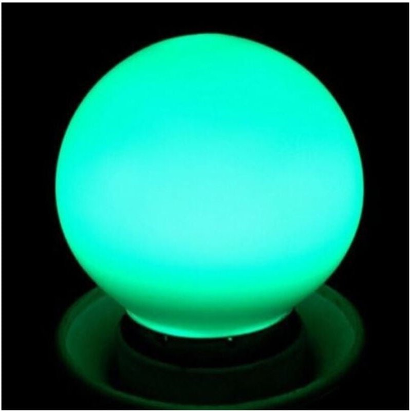 Trade Shop Traesio - Trade Shop - wisdom miniglobe E27 1W led-lampe in den farben kalt warm grün blau rot -