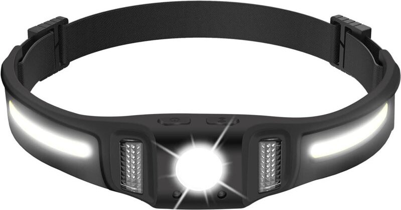 Wiederaufladbare LED-Stirnlampe GT30 650LM mit Rotlicht, Bewegungssensor - 10 Beleuchtungsmodi, extrem leistungsstarke 2...