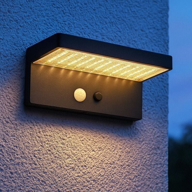 Arum Lighting - estrella Equi Solar-Wandleuchte. 60W Präsenzmelder 3 Modi
