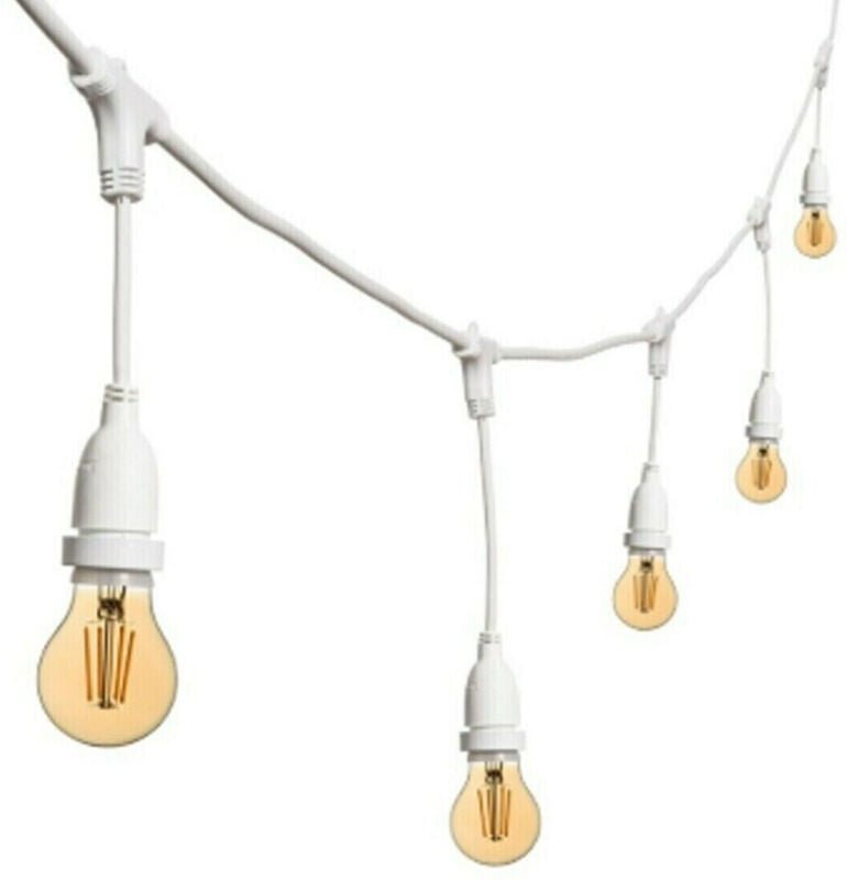10mt15lichterkettelichtere27lampenfassungweissausziehbarip44innenaussen
