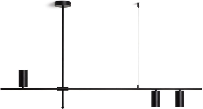 Efectoled - Pendelleuchte Metall Auzoa Schwarz