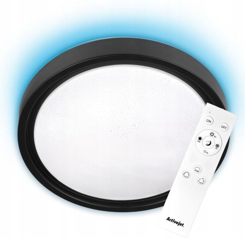 Activejet AJE-PANAMA RGB Schwarze LED-Deckenleuchte, Fernbedienung