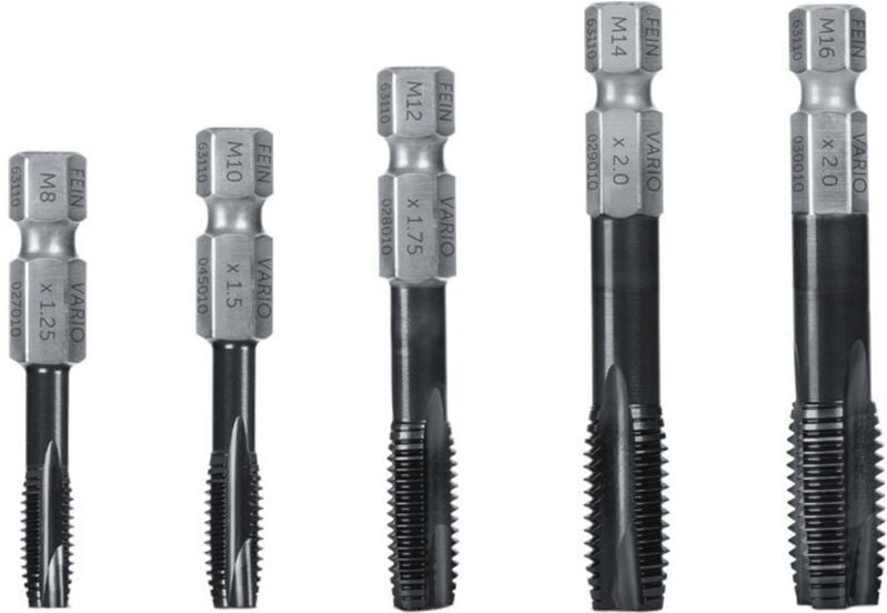 Vario Gewindebohrer-Set für Durchgangslöcher - Fein