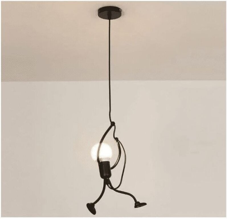 Moderne, kreative Eisen-Pendelleuchte mit Cartoon-Design, geeignet für Kinderzimmer, Nachttisch, Wohnzimmer, Dachboden, ...