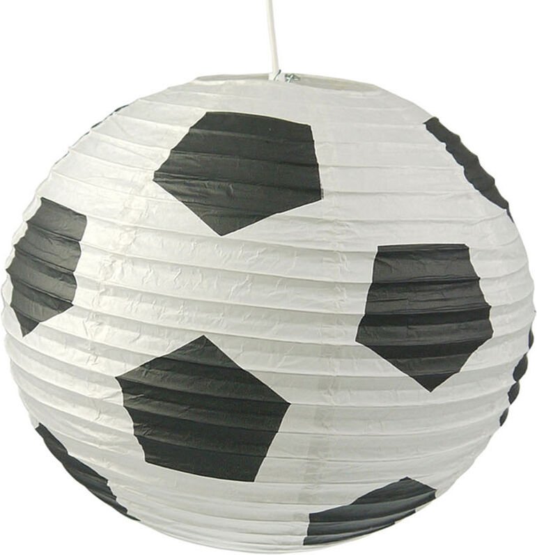 Thumbnail - Niermann - Papier Lampenschirm für Fussball-Fans Papier Lampe mit Fussball Motiv ø 40 cm