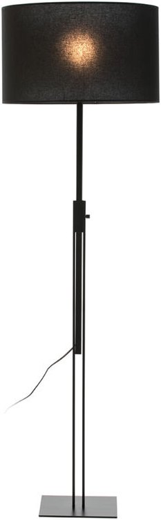 Stehleuchte 25X25X100/200 aus schwarzem Metall ohne Schirm