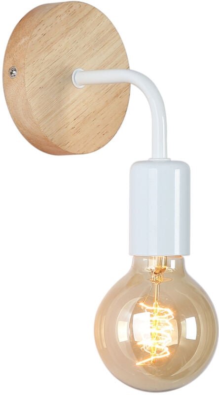 Wandleuchte "Morgan" aus Holz und Metall