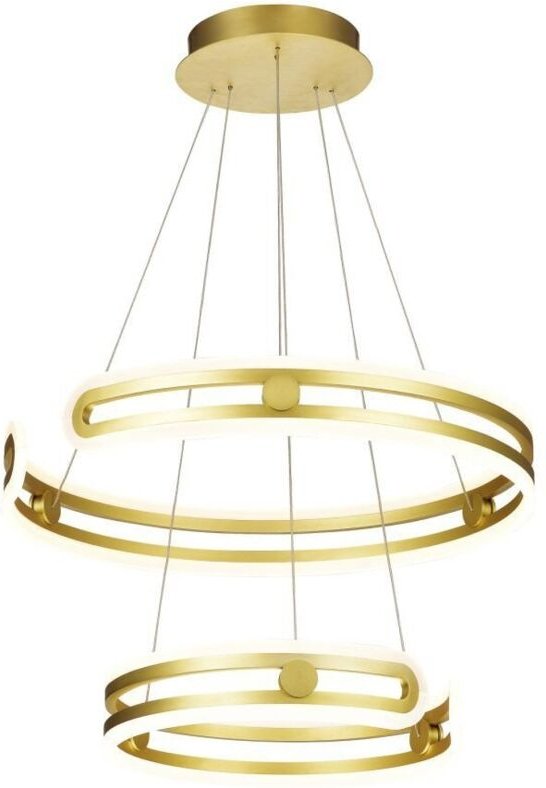 Thumbnail - Kiara - Moderner LED-Anhänger Golden, Warmweiß 3000K 5180lm Dimmbar - Italux